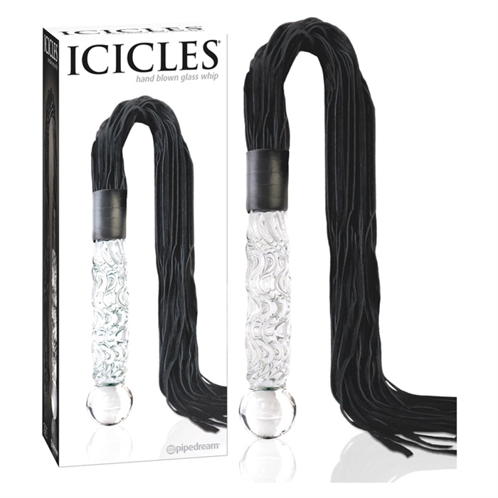 Fouet avec manche en verre